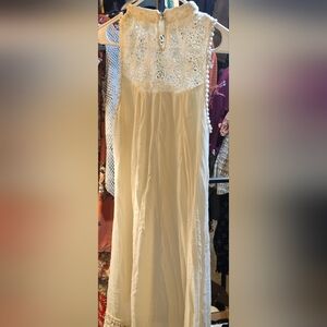 Hint of Mint Cream Halter Dress